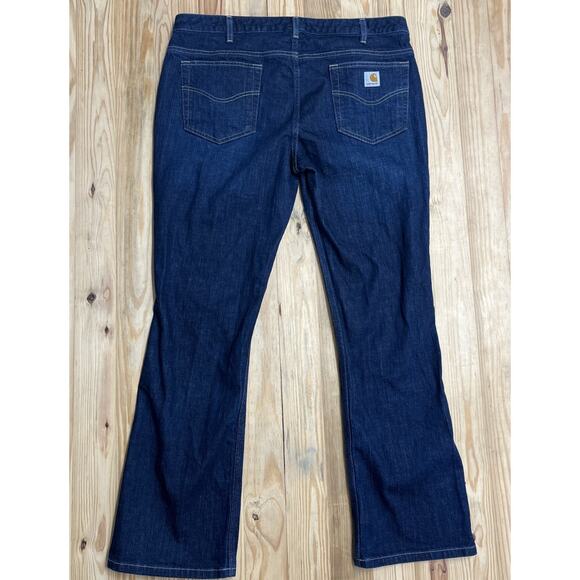 Carhartt Women's  Jeans - Dark Blue - Picture 2 of 7